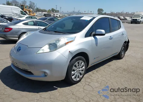2013 Nissan Leaf S z USA, uszkodzony, nr VIN 1N4AZ0CP4DC400088